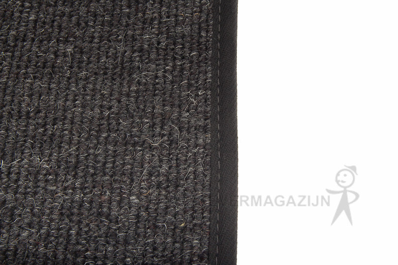 Tapijtband - afbiesband zwart voor afwerking van tapijt, per rol 100 meter.