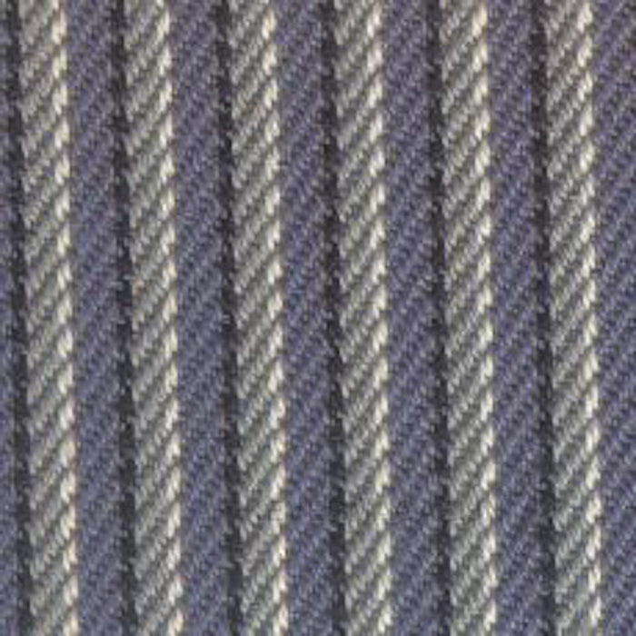 Vintage stof blauw gestreept, per strekkende meter (1.00 meter x 1.40 meter).