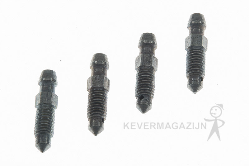 Ontluchtingsnippel trommelrem, 4 stuks.