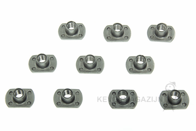 Lasmoer M8 voor bevestiging spatbord, 10 stuks.