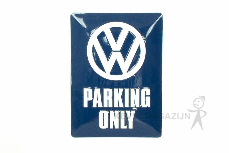 Uithangbord "VW PARKING ONLY".