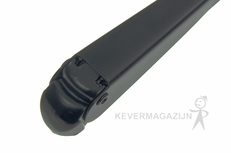 Ruitenwisserarm zwart, rechts.