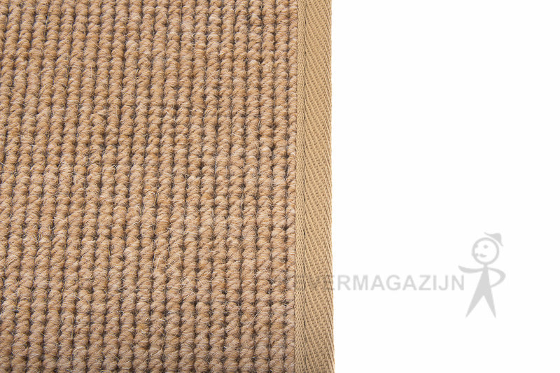 Tapijtband - afbiesband beige voor afwerking van tapijt, per 10 meter.