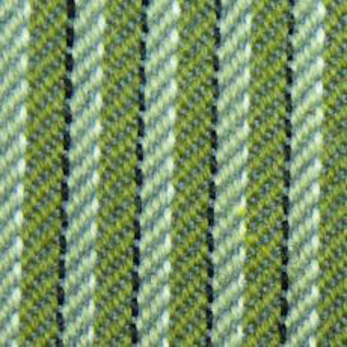 Vintage stof groen gestreept, per strekkende meter (1.00 meter x 1.40 meter).