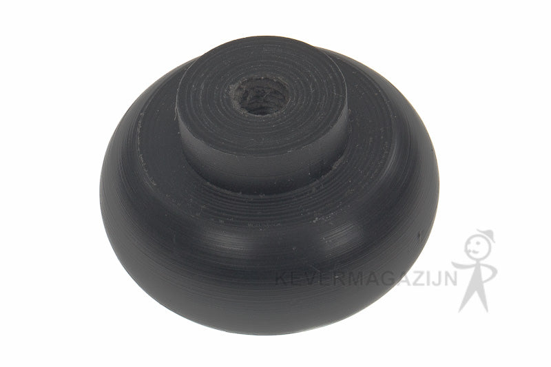 Versnellingspook knop met Wolfsburg embleem, zwart.