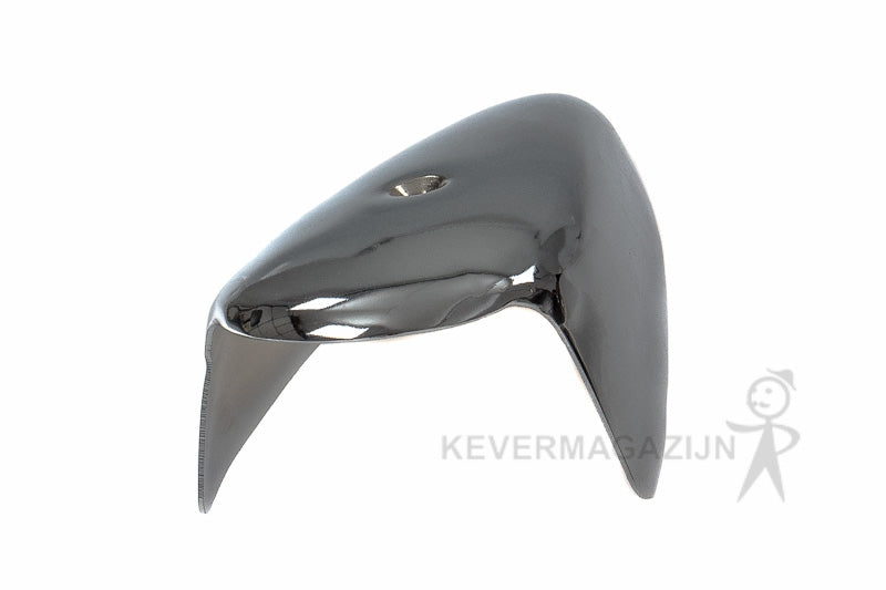 Knipperlicht afdekkap, verchroomd.