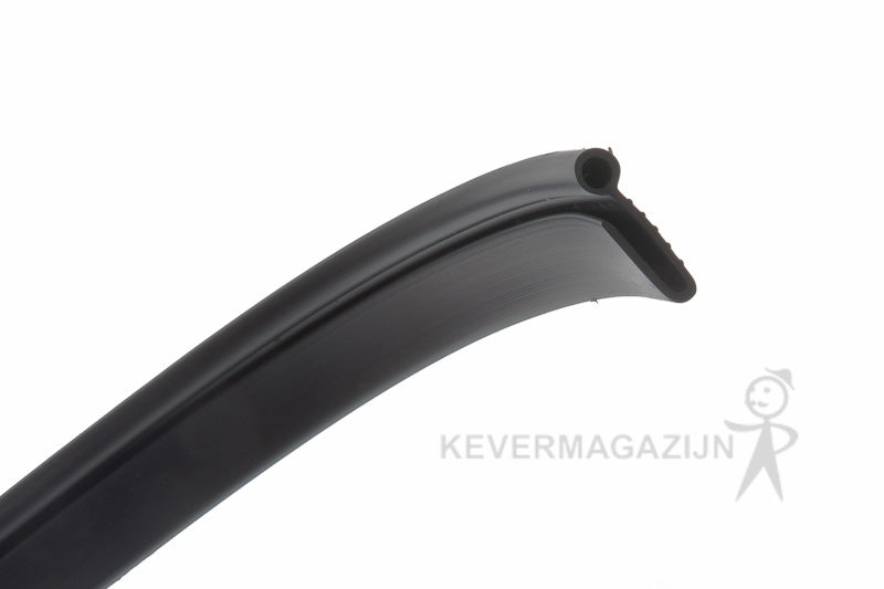 Rubber schuifdeurrail cover, stuk.