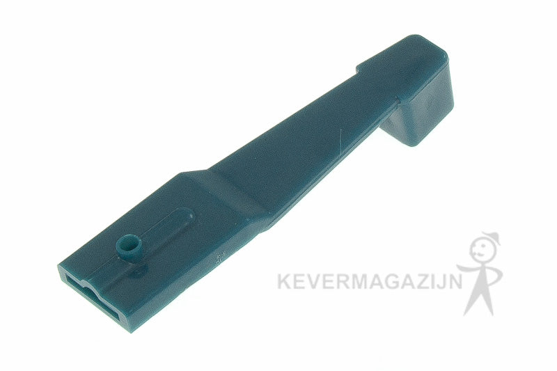 Ventilatie knop blauw, stuk.