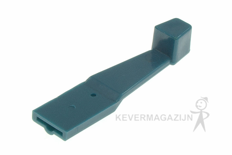 Ventilatie knop blauw, stuk.